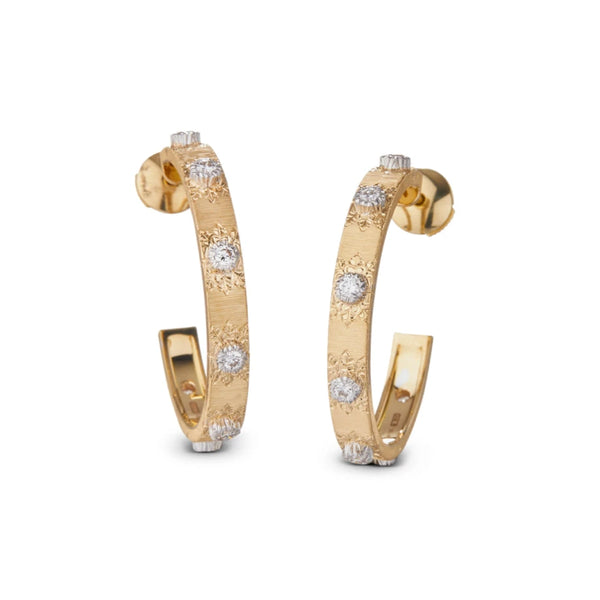Buccellati - Macri Classica - Hoop Earrings with Diamonds, 18k