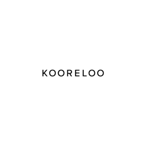 Kooreloo - Fabric Shoulder Bag - Petite Basset Raffia Geometry Green