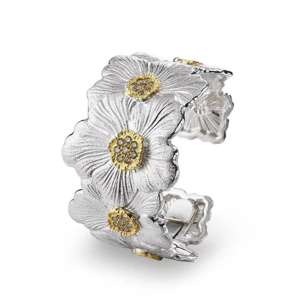 buccellati-blossoms-gardenia-cuff-bracelet-diamonds-silver-gold-accents-JAGBRA012181