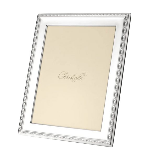 Christofle Parisシルバー装飾フォトフレーム Christofle Paris - Perles - Silver Plated Picture Frame 7