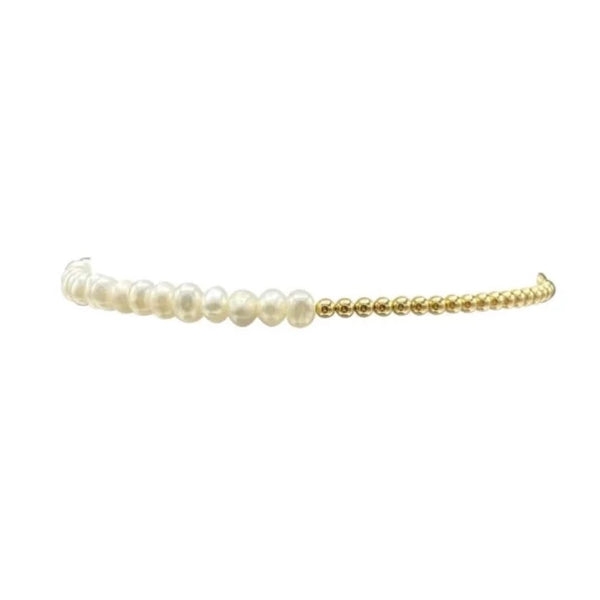 Karen Lazar - 4 mm Yellow Gold Filled Bead Flex Bracelet – AF Jewelers