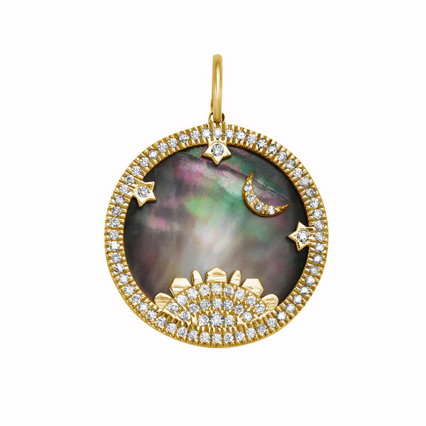 lionheart-starry-night-grey-mother-of-pearl-charm-diamonds-14k-yellow-gold-LH-STARRY2023GMOP