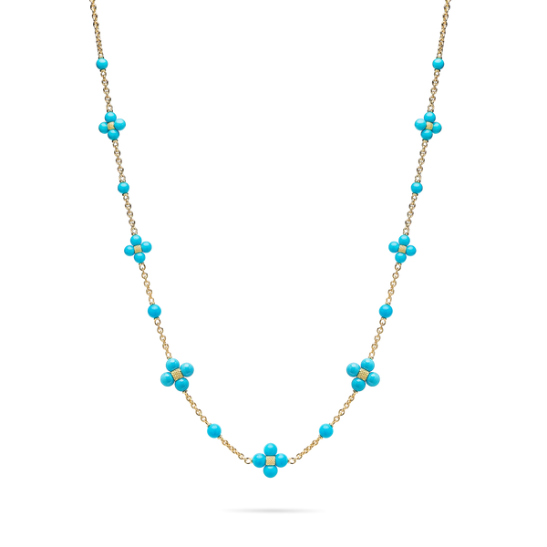 Paul Morelli - Sequence - Turquoise Necklace, 18k Yellow Gold – AF