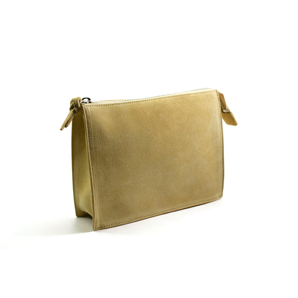 Beige suede outlet purse