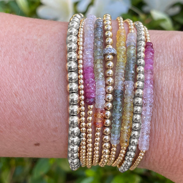 ［a-BL201] Karen Silver Bracelet 17cm 950 to 999 pure Fine Hand Made Karen Silver Hill Tribe Bead