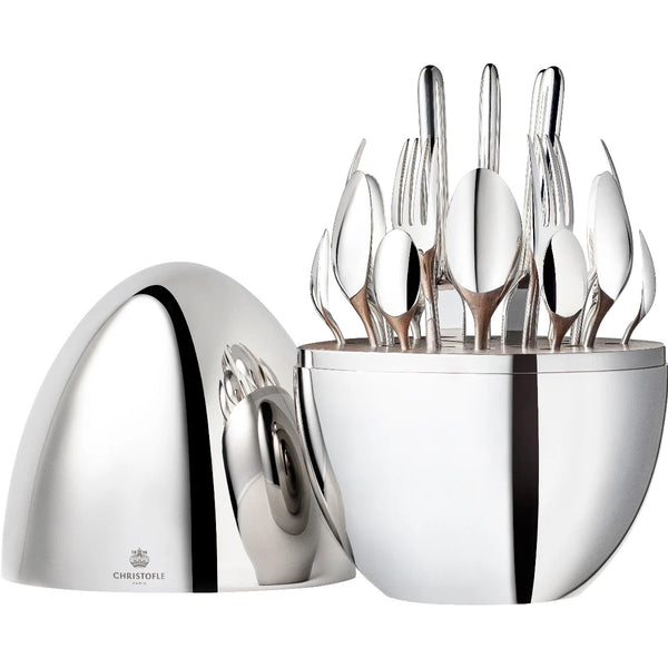 Christofle Paris - Mood - Silver Plated 24-Piece Flatware Set – AF
