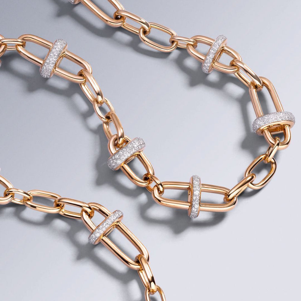 Pomellato - Iconica Diamond Necklace, 18k Rose Gold – AF Jewelers