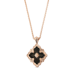 Buccellati - Opera Tulle - Pendant Necklace, 18k Rose Gold with Black Onyx