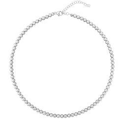 Karen-Lazar-5mm-sterling-silver-signature-bead-necklace