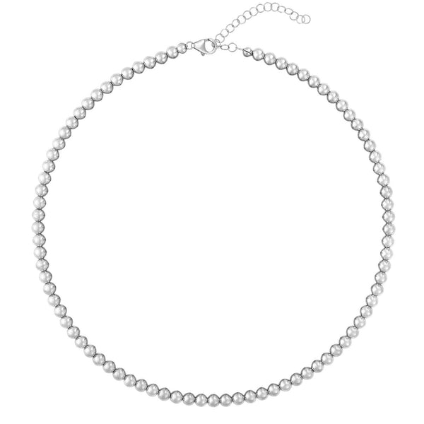 Karen-Lazar-5mm-sterling-silver-signature-bead-necklace