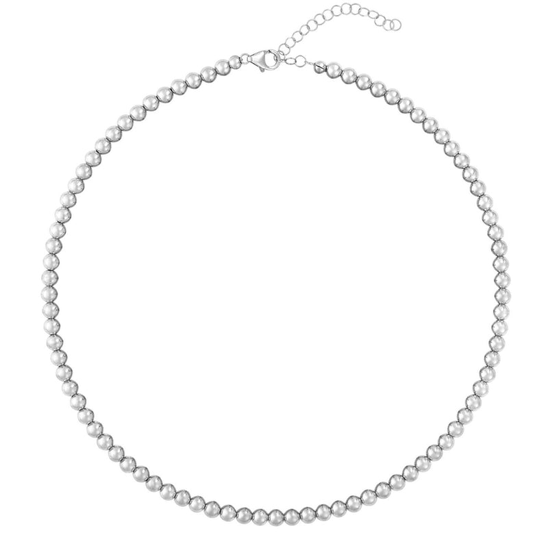 Karen-Lazar-5mm-sterling-silver-signature-bead-necklace