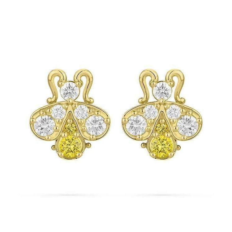 Paul Morelli - Large Bee Earrings with Diamonds, 18k Yellow Gold