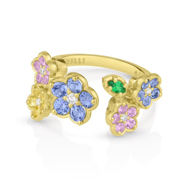 Paul-Morelli-Diamond-Wild-Child-Ring-AFJ-yellow-gold-flower-sapphire