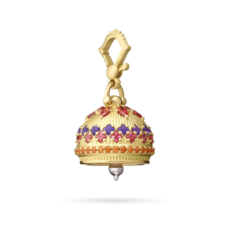 Paul Morelli  - Meditation Bell With Gemstones, 18k Yellow Gold