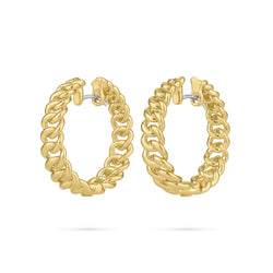 Paul-morelli-AFJ-cuban-chain-hoop-earrings-18k