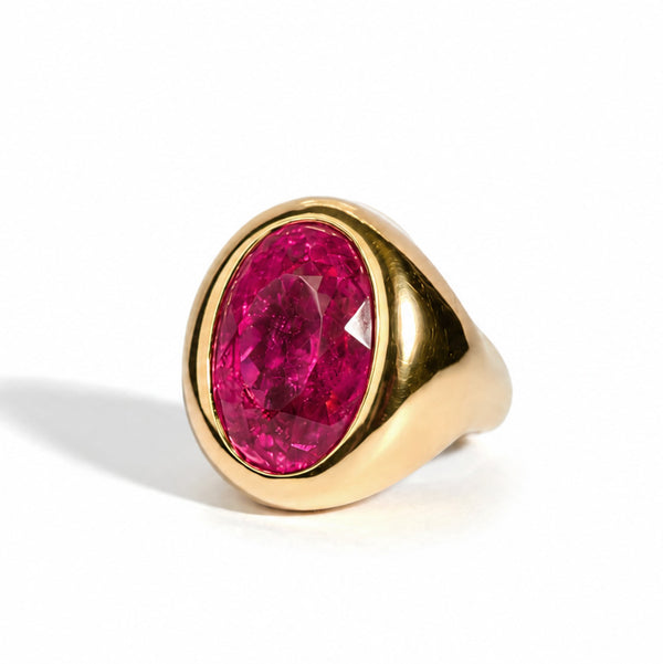 A & Furst - Essential - One of a Kind Cocktail Ring with Rubellite
