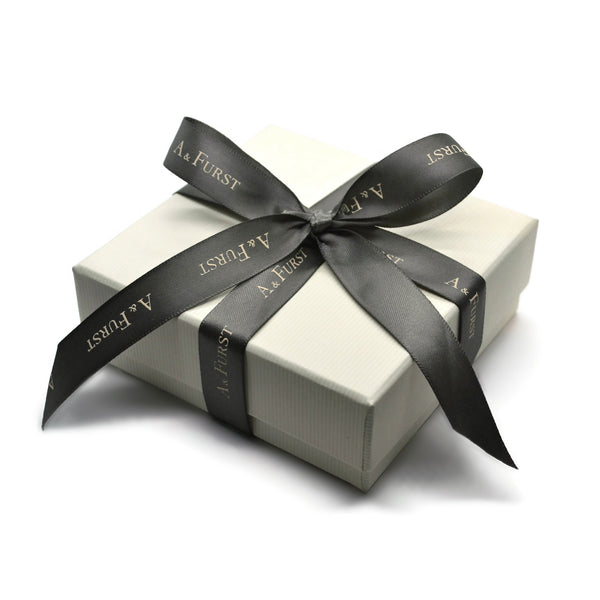 A & Furst - Aqua - Large Hoop Earrings with Natural Diamonds, 18k White Gold