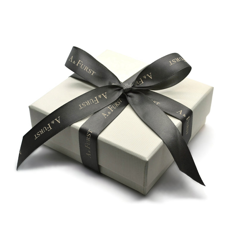 A & Furst - Aqua - Large Hoop Earrings with Natural Diamonds, 18k White Gold