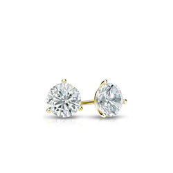 af-jewelers-0.25-carats-diamond-studs-earrings-yellow-gold-O0.25G