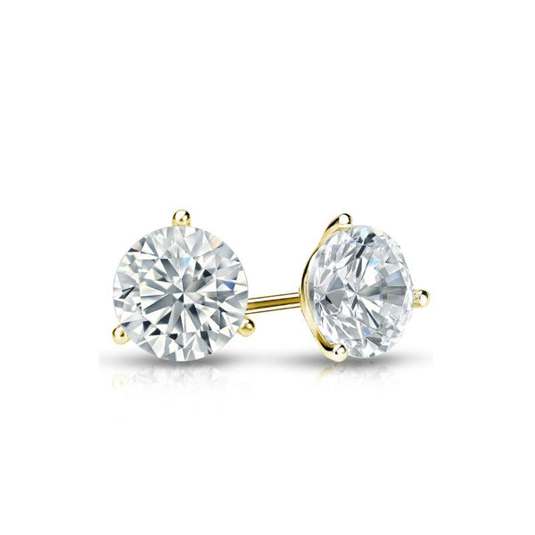 af-jewelers-0.52-carats-diamond-studs-earrings-yellow-gold-O0.52G_1