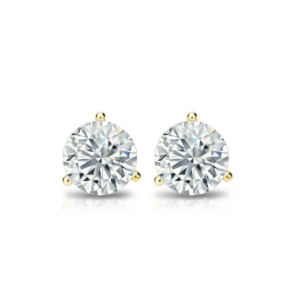 af-jewelers-0.52-carats-diamond-studs-earrings-yellow-gold-O0.52G_1