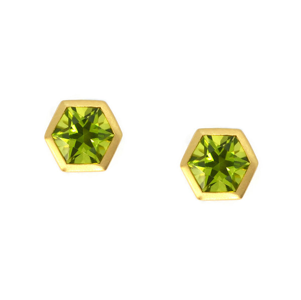 af-jewelers-gemstone-collection-bezel-set-studs-peridot-18k-yellow-gold-AFJ9450