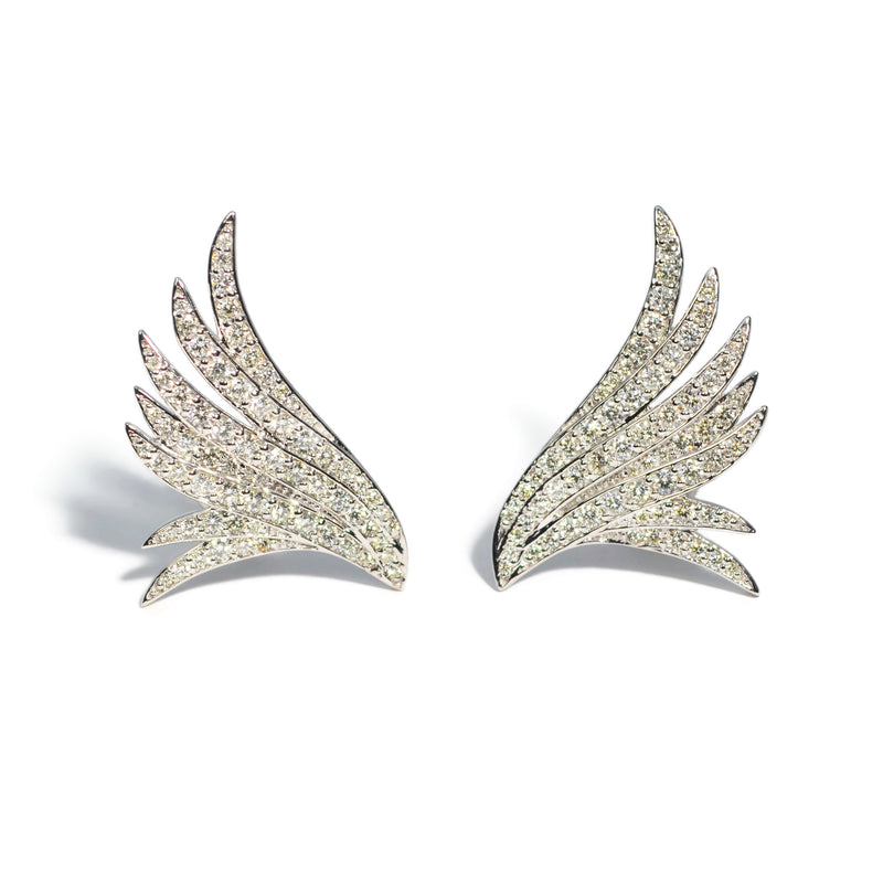 Wing diamond earrings Outlet