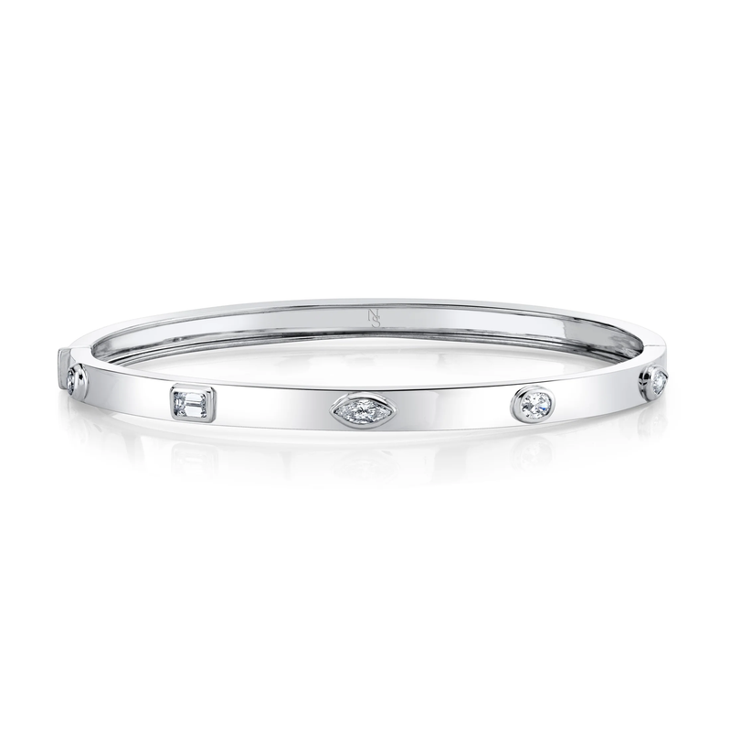 afj-diamond-collection-mixed-shape-diamond-bangle-bracelet-18k-white-gold-B3736