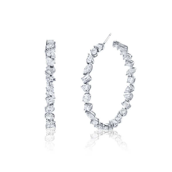 afj-diamond-collection-mixed-shape-diamond-hoop-earrings-18k-white-gold-F20077
