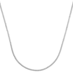 AFJ Gold Collection - White Gold Necklace, 18" - 2.74 mm