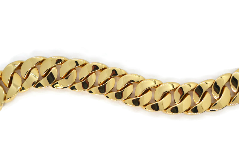 afj-gold-collection-curb-link-chain-bracelet-18k-yellow-gold-B0100G