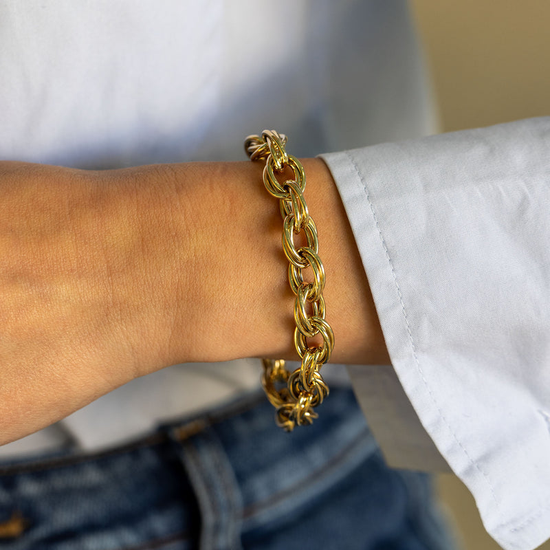 afj-gold-collection-double-oval-link-bracelet-14HRB416Y75