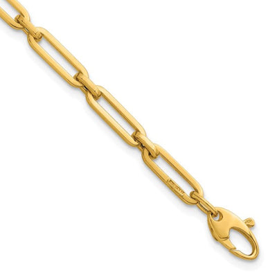 AFJ Gold Collection - Paperclip Link Chain Bracelet, Yellow Gold