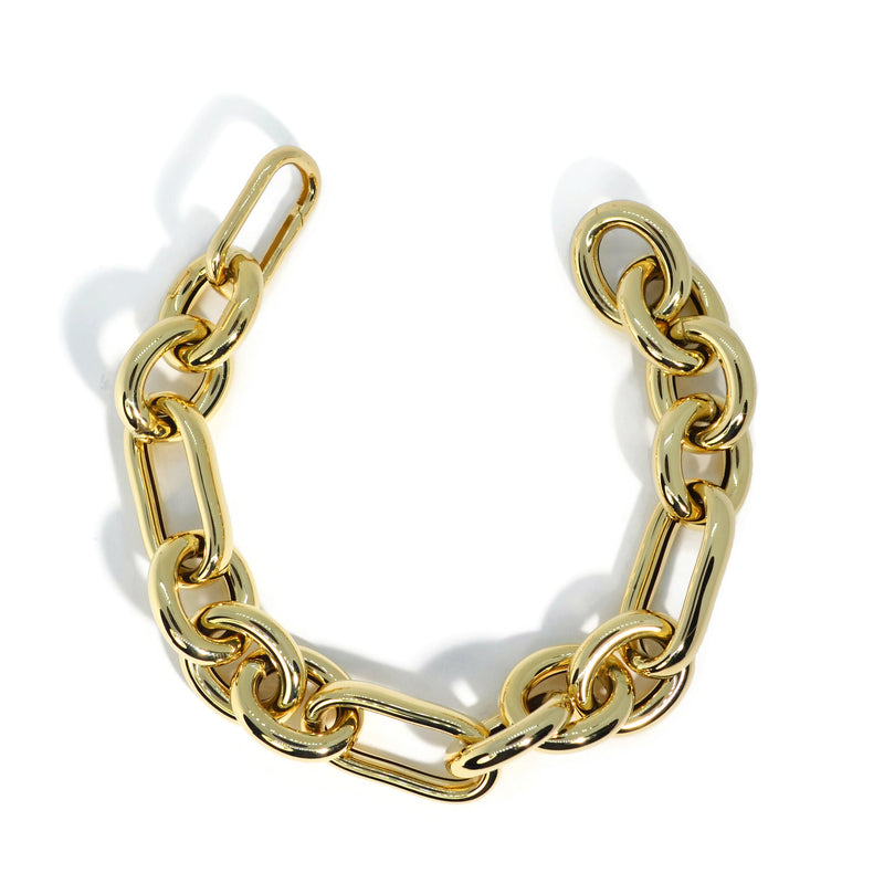 14k Gold Large Link Chain Bracelet