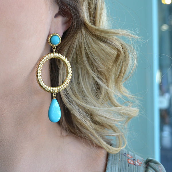 afj-gold-collection-tubogas-hoop-drop-earrings-turquoise-18k-yellow-gold-OT012