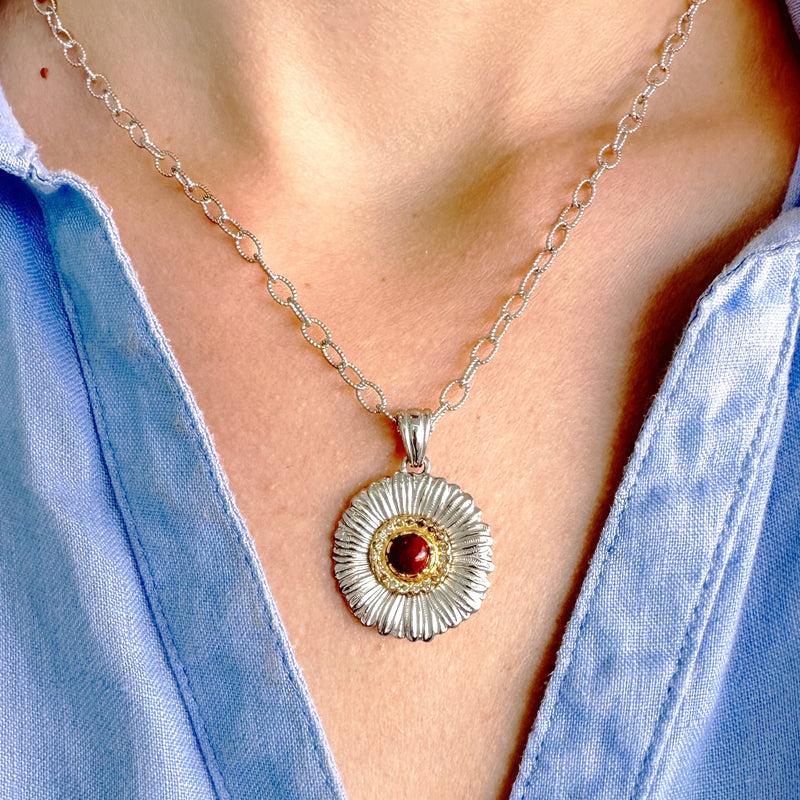 buccellati-blossoms-colour-sterling-silver-pendant-necklace-with-red-jasper-diamonds-and-gold-accents-JAGPEN023631