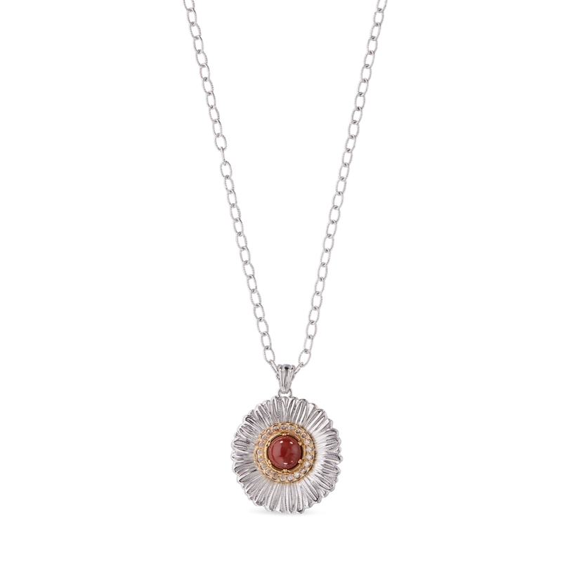 buccellati-blossoms-colour-sterling-silver-pendant-necklace-with-red-jasper-diamonds-and-gold-accents-JAGPEN023631