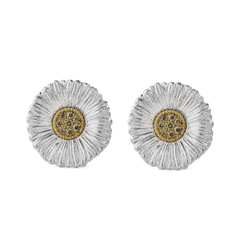 buccellati-blossoms-daisy-button-earrings-champagne-diamonds-strerling-silver-jagear012313
