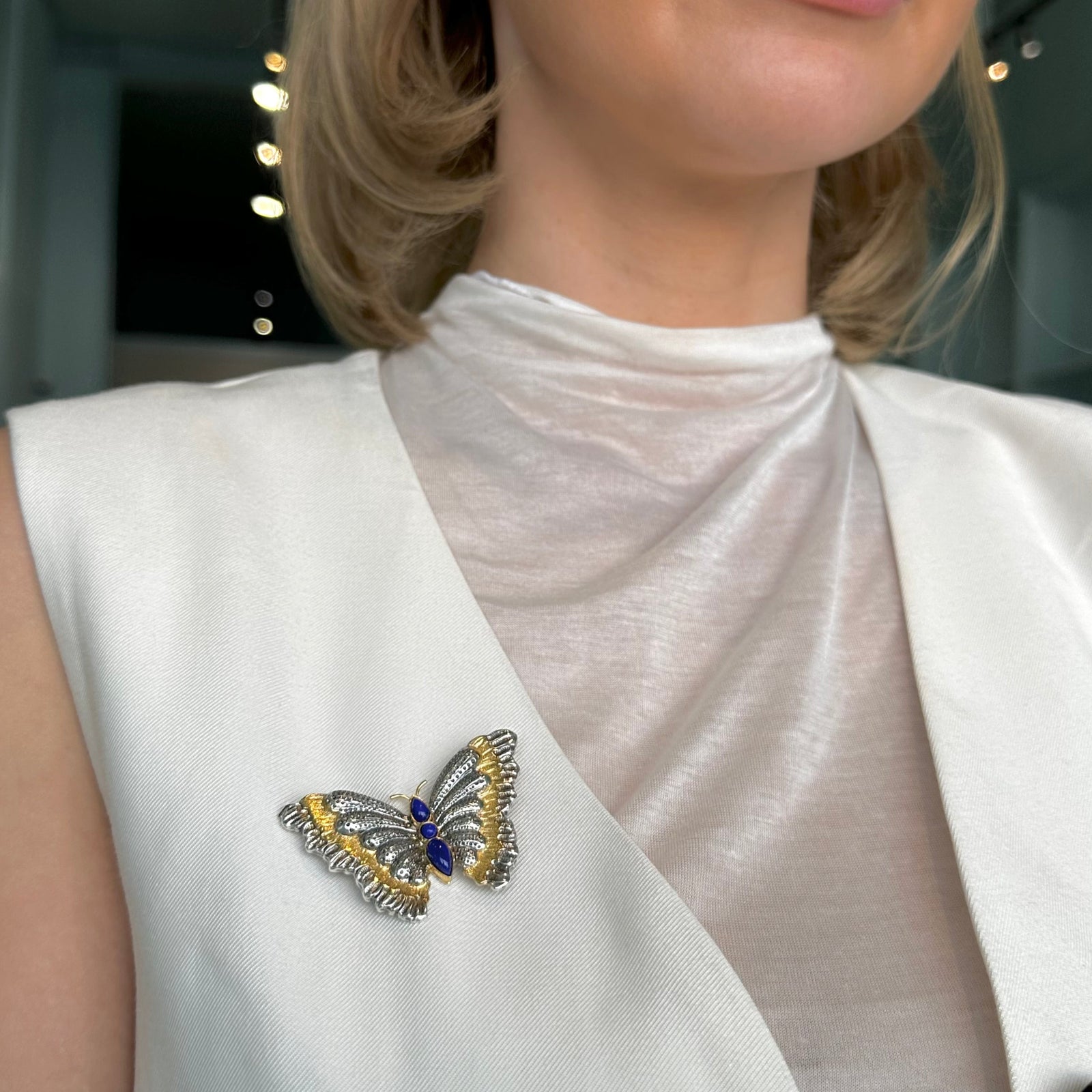 ブチェラッティ⭐︎ブロッサム ヴェネツィア バタフライ ブローチ Buccellati - Blossoms Venezia - Butterfly Brooch with