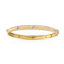 Buccellati - Macri - Bangle Bracelet with Diamonds, 18k Yellow Gold