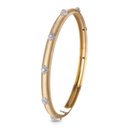 Buccellati - Macri - Bangle Bracelet with Diamonds, 18k Yellow Gold