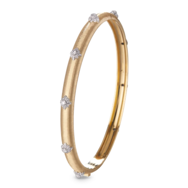 Buccellati - Macri - Bangle Bracelet with Diamonds, 18k Yellow Gold