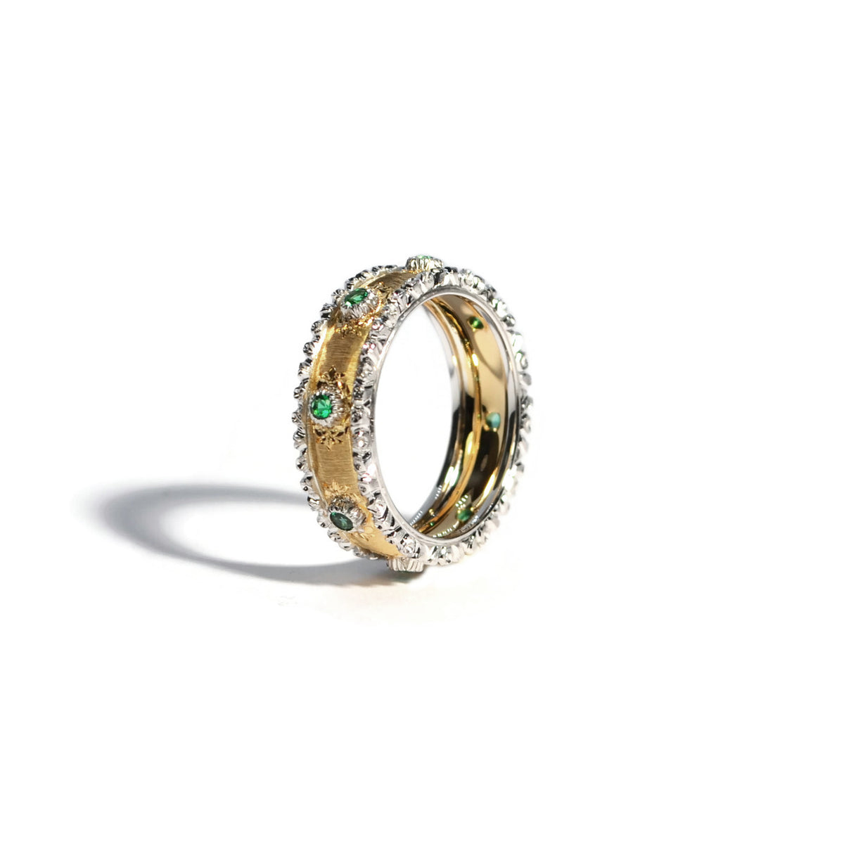 Buccellati - Macri Capri - Eternelle Band Ring with Emeralds, 18k