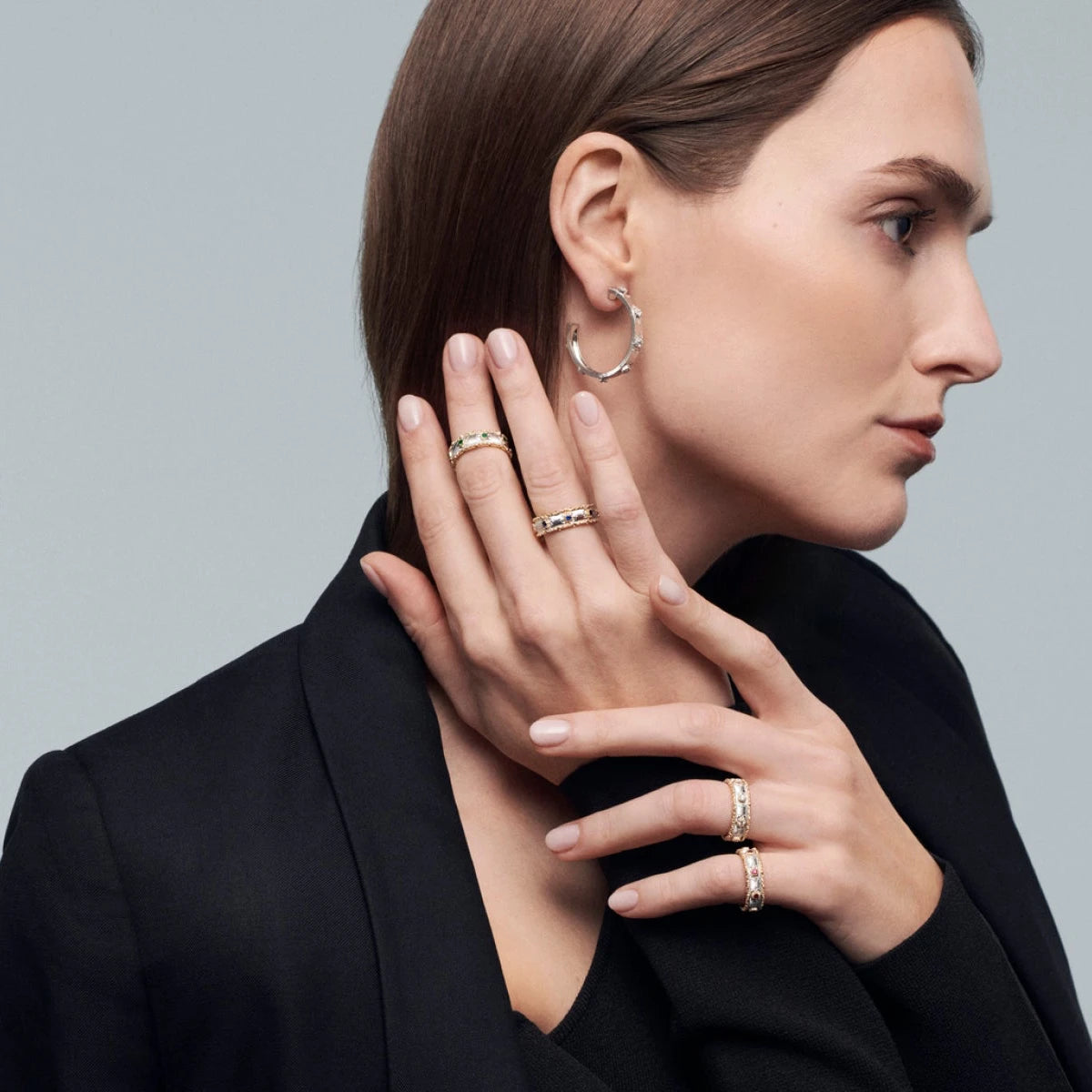 Buccellati - Macri Capri - Eternelle Band Ring with Emeralds, 18k