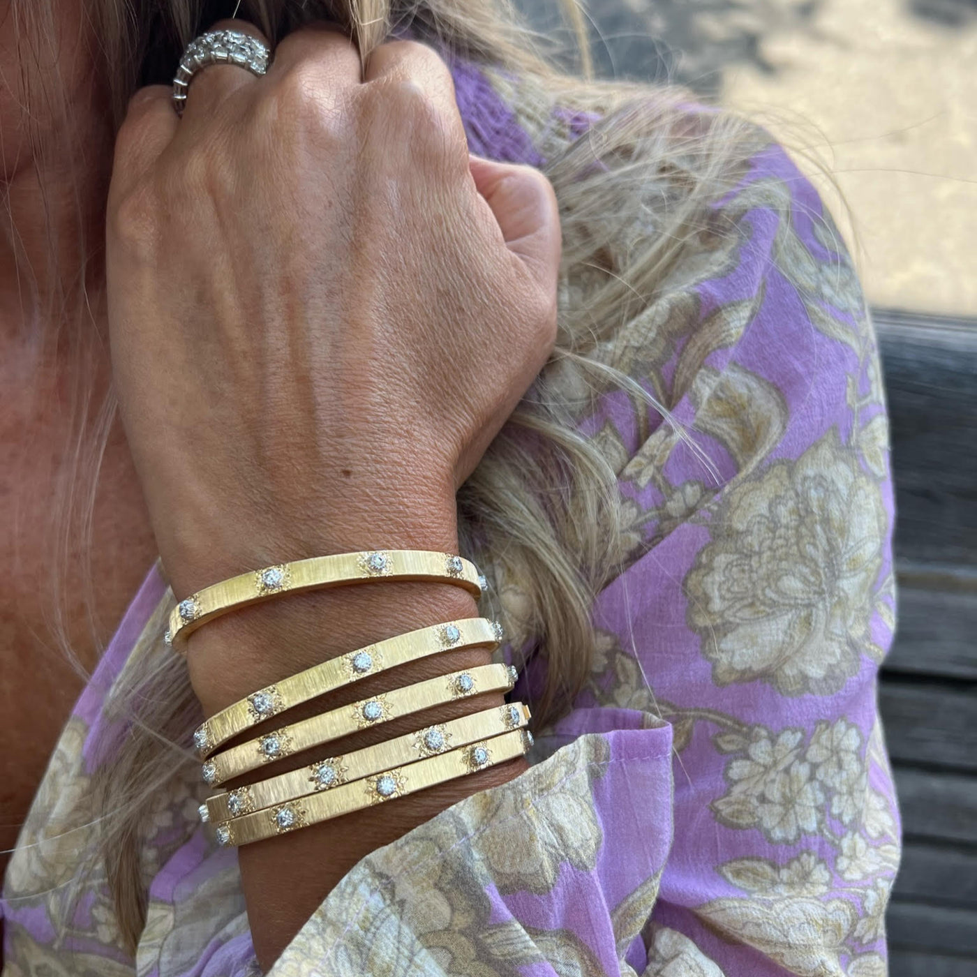 Buccellati - Macri Classica - Bangle Bracelet with Diamonds, 18k