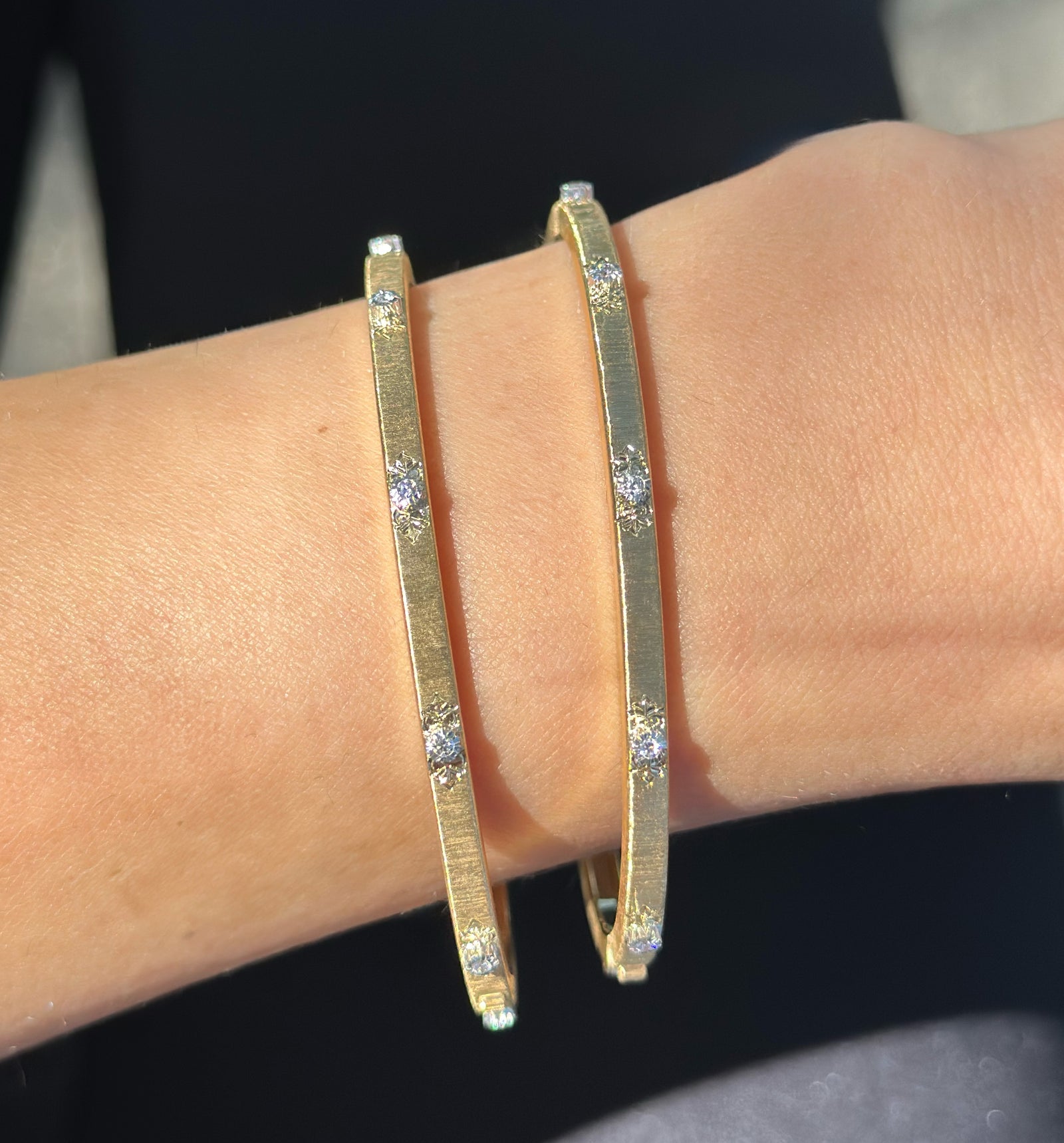 Buccellati - Macri Classica - Bangle Bracelet with Diamonds, 18k