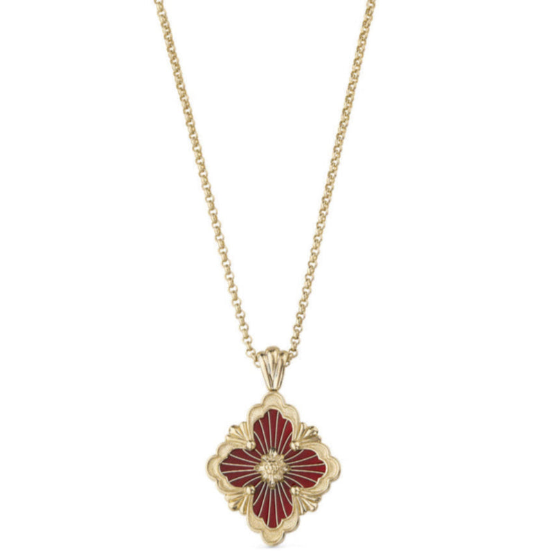 buccellati-opera-tulle-pendant-18k-yellow-gold-red-cathedral-enamel-JAUPEN014933
