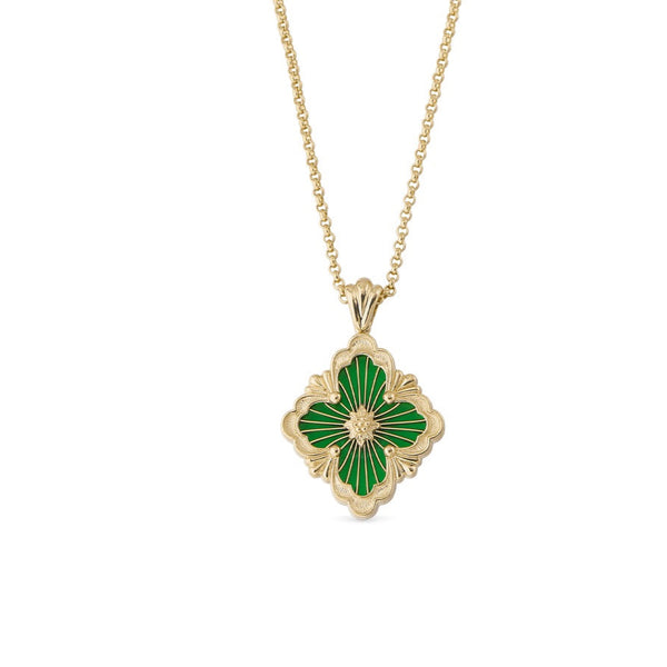 buccellati-opera-tulle-pendant-necklace-18k-yellow-gold-green-cathedral-enamel-JAUPEN014933