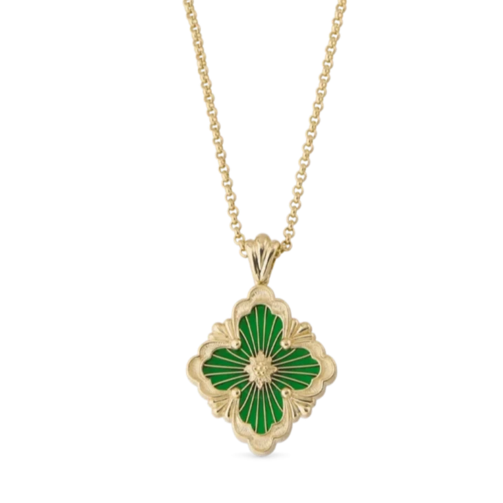 buccellati-opera-tulle-pendant-necklace-18k-yellow-gold-green-cathedral-enamel-JAUPEN014933
