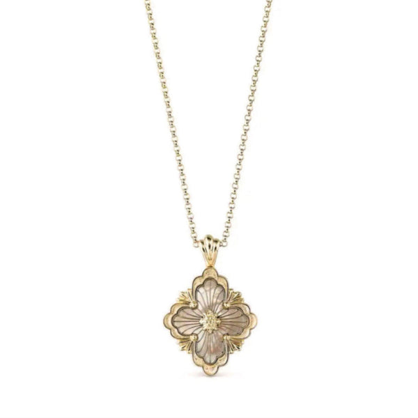 Buccellati - Opera Tulle - Pendant Necklace, 18k Yellow Gold with Mother of Pearl